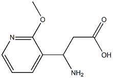 3-AMINO-3-(2-METHOXY-PYRIDIN-3-YL)-PROPIONIC ACID 结构式