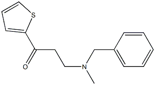 3-(BENZYL-METHYL-AMINO)-1-THIOPHEN-2-YL-PROPAN-1-ONE 结构式