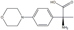 (2S)-2-AMINO-2-(4-MORPHOLIN-4-YLPHENYL)PROPANOIC ACID 结构式