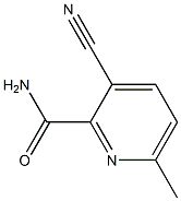 3-CYANO-6-METHYLPYRIDINE-2-CARBOXAMIDE 结构式