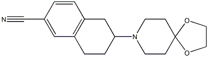 2-(4,4-ETHYLENEDIOXYPIPERIDIN-1-YL)-6-CYANO-1,2,3,4-TETRAHYDRONAPHTHALENE 结构式