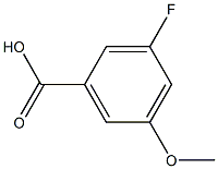 3-FLUORO-5-METHOXYBENZOIC ACID 结构式