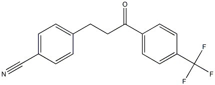 3-(4-CYANOPHENYL)-4'-TRIFLUOROMETHYLPROPIOPHENONE 结构式