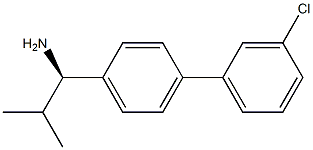 (1R)-1-[4-(3-CHLOROPHENYL)PHENYL]-2-METHYLPROPYLAMINE 结构式