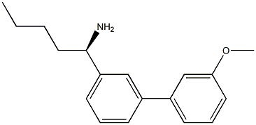 (1R)-1-[3-(3-METHOXYPHENYL)PHENYL]PENTYLAMINE 结构式