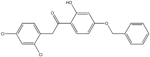 1-(4-(Benzyloxy)-2-hydroxyphenyl)-2-(2,4-dichlorophenyl)ethanone 结构式