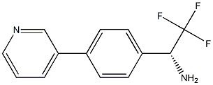 (1R)-2,2,2-TRIFLUORO-1-(4-(3-PYRIDYL)PHENYL)ETHYLAMINE 结构式