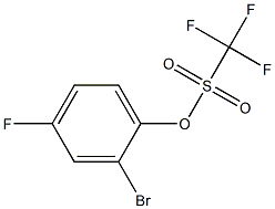 2-BROMO-4-FLUOROPHENYL TRIFLUOROMETHANESULFONATE 结构式