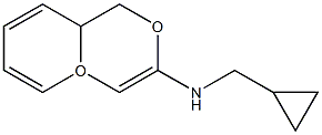 2H,3H-BENZO[3,4-E]1,4-DIOXIN-6-YL(1S)CYCLOPROPYLMETHYLAMINE 结构式