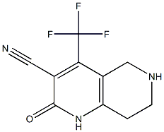 3-CYANO-5,6,7,8-TETRAHYDRO-4-TRIFLUOROMETHYL-2(1H)-PYRIDO-[4,3-B]-PYRIDONE 结构式