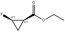 REL-(1S,2S)-2-氟环丙烷-1-甲酸乙酯 结构式