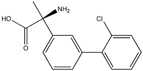 (2S)-2-AMINO-2-[3-(2-CHLOROPHENYL)PHENYL]PROPANOIC ACID 结构式