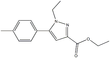 ETHYL 1-ETHYL-5-P-TOLYL-1H-PYRAZOLE-3-CARBOXYLATE 结构式