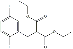 DIETHYL 2,5-DIFLUOROBENZYLMALONATE 结构式