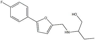 2-(((5-(4-FLUOROPHENYL)-2-FURYL)METHYL)AMINO)BUTAN-1-OL 结构式