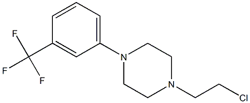 1-(2-CHLOROETHYL)-4-[3-(TRIFLUOROMETHYL)PHENYL]PIPERAZINE 结构式