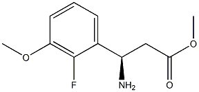 METHYL (3R)-3-AMINO-3-(2-FLUORO-3-METHOXYPHENYL)PROPANOATE 结构式