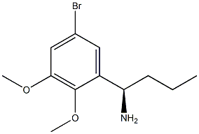 (1R)-1-(5-BROMO-2,3-DIMETHOXYPHENYL)BUTYLAMINE 结构式
