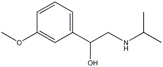 2-异丙基氨基-1-(3-甲氧基苯基)乙醇 结构式