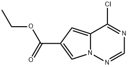 4-氯吡咯并[1,2-F][1,2,4]三嗪-6-羧酸乙酯 结构式