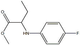 2-(4-FLUORO-PHENYLAMINO)-BUTYRIC ACID METHYL ESTER 结构式