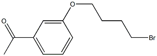 1-[3-(4-BROMO-BUTOXY)-PHENYL]-ETHANONE 结构式