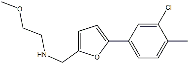 N-((5-(3-CHLORO-4-METHYLPHENYL)-2-FURYL)METHYL)-2-METHOXYETHANAMINE 结构式