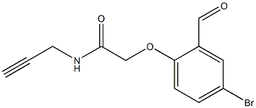 2-(4-BROMO-2-FORMYLPHENOXY)-N-PROP-2-YNYLACETAMIDE 结构式