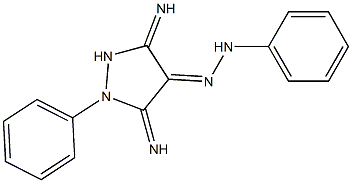 (4E)-3,5-Diimino-1-phenylpyrazolidin-4-one phenylhydrazone 结构式