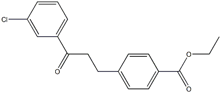 3-(4-CARBOETHOXYPHENYL)-3'-CHLOROPROPIOPHENONE 结构式