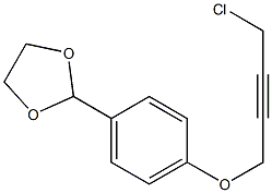 2-[4-(4-CHLORO-BUT-2-YNYLOXY)-PHENYL]-[1,3]DIOXOLANE 结构式