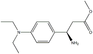 METHYL (3R)-3-AMINO-3-[4-(DIETHYLAMINO)PHENYL]PROPANOATE 结构式