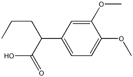 2-(3,4-DIMETHOXYPHENYL)PENTANOIC ACID 结构式