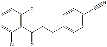 3-(4-CYANOPHENYL)-2',6'-DICHLOROPROPIOPHENONE 结构式