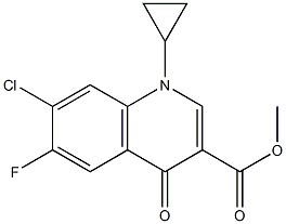 环丙羧酸甲酯(喹啉类衍生物) 结构式