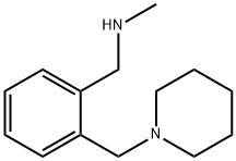 N-甲基-1-[2-(哌啶-1-基甲基)苯基]甲胺 结构式