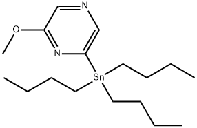 2-甲氧基-6-(三正丁基锡)吡嗪 结构式