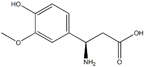 (R)-3-AMINO-3-(4-HYDROXY-3-METHOXY-PHENYL)-PROPIONIC ACID 结构式