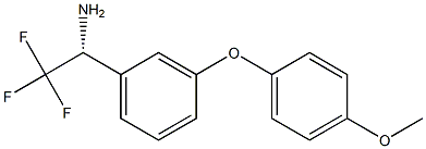 (1R)-2,2,2-TRIFLUORO-1-[3-(4-METHOXYPHENOXY)PHENYL]ETHYLAMINE 结构式