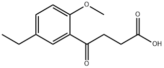 4-(5-ETHYL-2-METHOXY-PHENYL)-4-OXO-BUTYRIC ACID 结构式