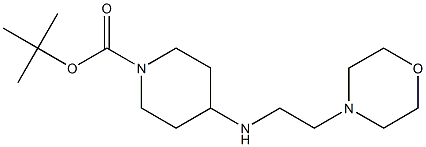 1-BOC-4-(2-MORPHOLIN-4-YLETHYLAMINO)-PIPERIDINE 结构式