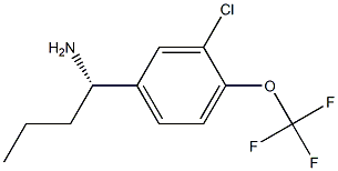(1S)-1-[3-CHLORO-4-(TRIFLUOROMETHOXY)PHENYL]BUTYLAMINE 结构式