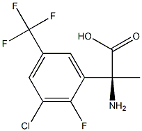 (2S)-2-AMINO-2-[3-CHLORO-2-FLUORO-5-(TRIFLUOROMETHYL)PHENYL]PROPANOIC ACID 结构式