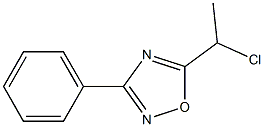 5-(1-CHLOROETHYL)-3-PHENYL-1,2,4-OXADIAZOLE 结构式