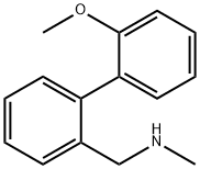 1-(2'-甲氧基联苯)-N-甲基甲基胺 结构式
