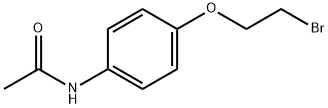 N-[4-(2-溴乙氧基)苯基]乙酰胺 结构式