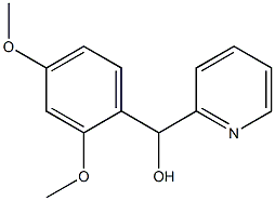 2,4-DIMETHOXYPHENYL-(2-PYRIDYL)METHANOL 结构式