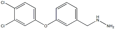 3-(3,4-DICHLORO-PHENOXY)-BENZYL-HYDRAZINE 结构式