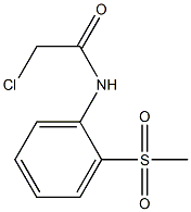 2-CHLORO-N-[2-(METHYLSULFONYL)PHENYL]ACETAMIDE 结构式