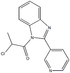 1-(2-Chloropropanoyl)-2-pyridin-3-yl-1H-benzimidazole 结构式